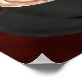 ハロウィーンカプチーノアートジャック・オ・ランタン ポスター (角)