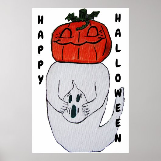 ハロウィーンカボチャいたずらポスター ポスター (正面)