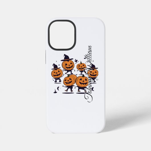 ハロウィーンカボチャおもしろいの電話ケース iPhoneケース (裏面)