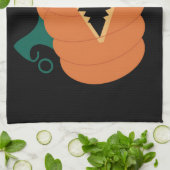 ハロウィーンカボチャおもしろい幽霊少年たち キッチンタオル (折り畳み)