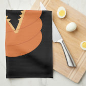 ハロウィーンカボチャおもしろい幽霊少年たち キッチンタオル (四つ折り)