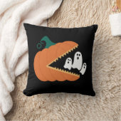 ハロウィーンカボチャおもしろい幽霊少年たち クッション (ブランケット)