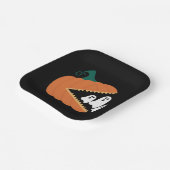 ハロウィーンカボチャおもしろい幽霊少年たち ペーパープレート (傾斜あり)