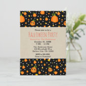 ハロウィーンカボチャお洒落パーティー 招待状 (スタンド正面)