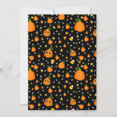 ハロウィーンカボチャお洒落パーティー 招待状 (裏面)