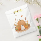 ハロウィーンカボチャかわいい紙包装 フェイバーバッグ (封をした状態)