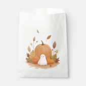 ハロウィーンカボチャかわいい紙包装 フェイバーバッグ (正面)