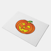 ハロウィーンカボチャかわいい魔女チキン ドアマット (アングル)