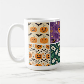 「ハロウィーンカボチャこうもりパタンマグカップ」 コーヒーマグカップ