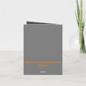 ハロウィーンカボチャこうもり折り畳みノートカード サンキューカード (裏面)