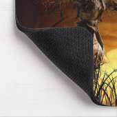 ハロウィーンカボチャこうもり&ウィッチ#4マウスパッド マウスパッド (コーナー)