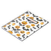 ハロウィーンカボチャこうもり ノートブック (左側)