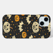 ハロウィーンカボチャとこうもりパターンヴィンテージ秋 Case-Mate iPhoneケース (裏面 (横))