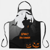 ハロウィーンカボチャとこうもり エプロン (正面)