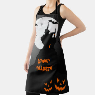 ハロウィーンカボチャとこうもり エプロン