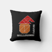 ハロウィーンカボチャとウィッチズハット クッション (正面)