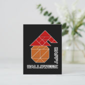 ハロウィーンカボチャとウィッチズハット 招待状 (スタンド正面)