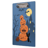 ハロウィーンカボチャと黒猫 クリップボード (左)
