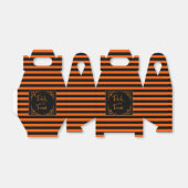 ハロウィーンカボチャのオレンジとブラックトリックまたは フェイバーボックス (折り畳みなし)