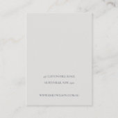 ハロウィーンカボチャのクモのWebヘアクリップディスプレイ 名刺 (裏面)