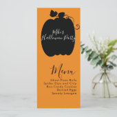 ハロウィーンカボチャのコスチュームパーティーメニュー シーズンカード (スタンド正面)