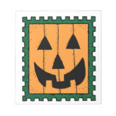 ハロウィーンカボチャのスタンプ ノートパッド (正面)