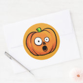 ハロウィーンカボチャのステッカー8 ラウンドシール (封筒)