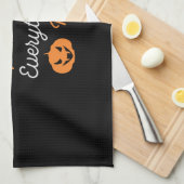 ハロウィーンカボチャのスパイスと全てのいいクリスマス キッチンタオル (四つ折り)