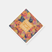 ハロウィーンカボチャのトリックまたはトリート | ナプキン スタンダードカクテルナプキン (角)