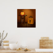 ハロウィーンカボチャのトリックまたはトリート ポスター (キッチン)