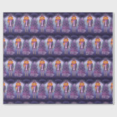 ハロウィーンカボチャのナツクラッカー ラッピングペーパー (フラット)