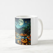 ハロウィーンカボチャのパッチマグカップ🎃🎃 コーヒーマグカップ (正面右)