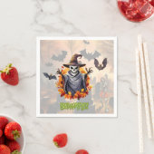 ハロウィーンカボチャのパッチ スタンダードカクテルナプキン (インサイチュ)