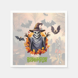 ハロウィーンカボチャのパッチ スタンダードカクテルナプキン