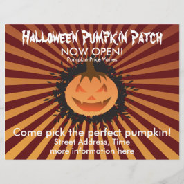 ハロウィーンカボチャのパッチ チラシ