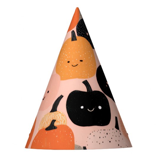 ハロウィーンカボチャのパッチ パーティーハット (正面)