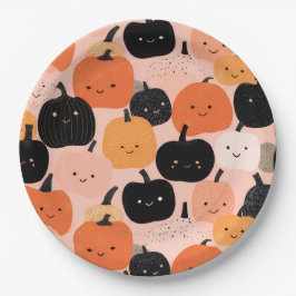 ハロウィーンカボチャのパッチ ペーパープレート