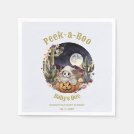 ハロウィーンカボチャのブーブベイビーシャワー スタンダードカクテルナプキン