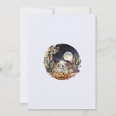 ハロウィーンカボチャのブーブベイビーシャワー 招待状 (裏面)