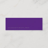 ハロウィーンカボチャの背景 スキニー名刺 (裏面)