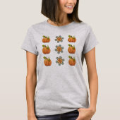 ハロウィーンカボチャの花tシャツギフト tシャツ (正面)