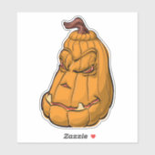 ハロウィーンカボチャイラストレーション シール (シート)