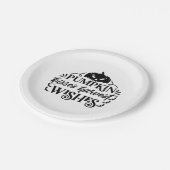 ハロウィーンカボチャキスハーベストウィーズ誕生日 ペーパープレート (アングル)