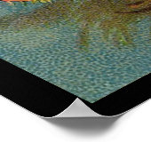 ハロウィーンカボチャキャラクターと魔女 ポスター (角)