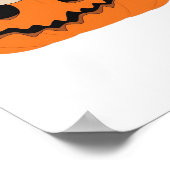 ハロウィーンカボチャクラシックンスロスTシャツ ポスター (角)