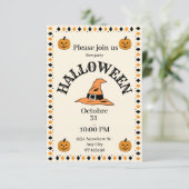 ハロウィーンカボチャパーティの招待状 招待状 (スタンド正面)