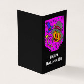 ハロウィーンカボチャホーンこうもり教室の交換カード 名刺 (外部)