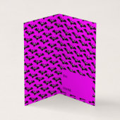 ハロウィーンカボチャホーンこうもり教室の交換カード 名刺 (内部)