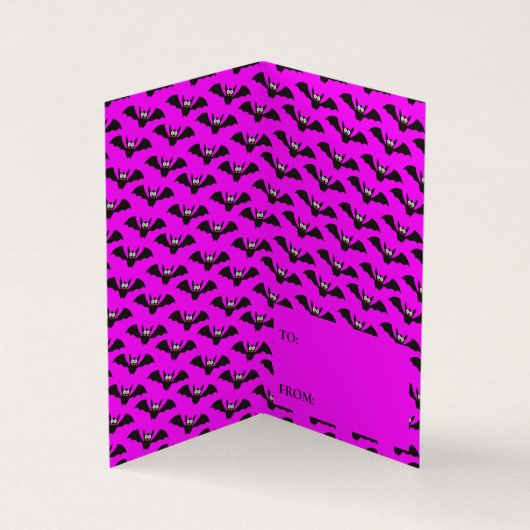 ハロウィーンカボチャホーンこうもり教室の交換カード 名刺 (内部)