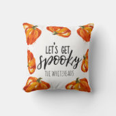 ハロウィーンカボチャ不気味のモノグラムを入手 クッション (正面)